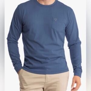 Birddogs Blue Long Sleeve Pocket Tee Relaxed Fit Shirt Men’s Large